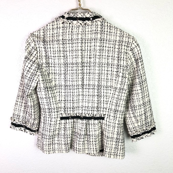 Wht House Blk Market Embellished Tweed Blazer - Picture 5 of 7